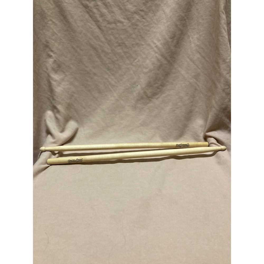 Guitar Hero Replacement Drum Sticks Brown Wood Xbox Wii PS3